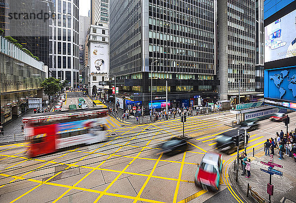Verkehr in Hongkong Mitte  Hongkong  China