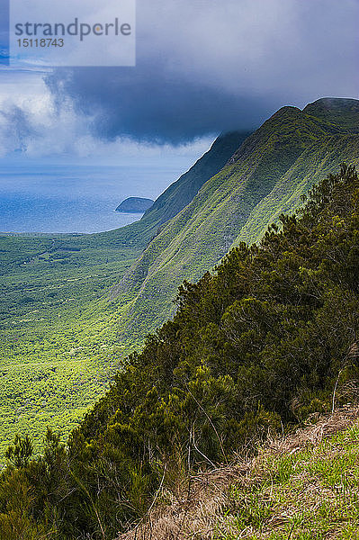 Hawaii  Insel Molokai  Kalaupapa-Übersicht