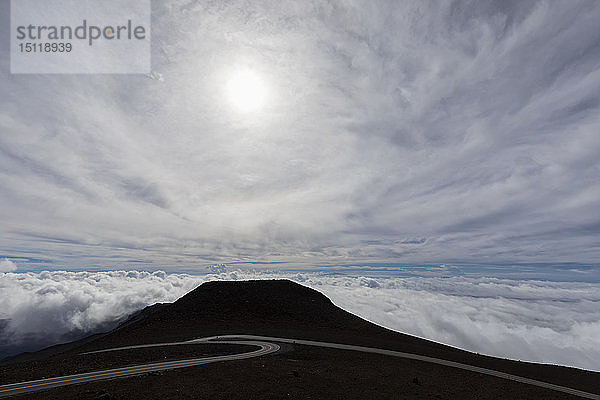 Blick vom Red Hill  Haleakala-Nationalpark  Maui  Hawaii  USA