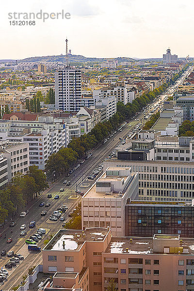Deutschland  Berlin-Charlottenburg  Blick auf die Stadt von oben