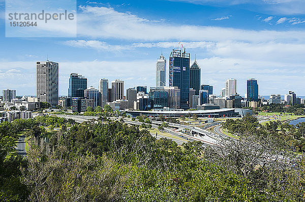 Skyline von Perth  Westaustralien