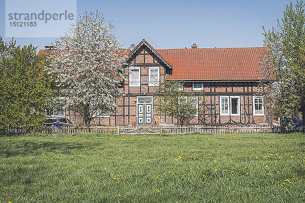 Fachwerkhaus  Wahrenberg  Sachsen-Anhalt  Deutschland