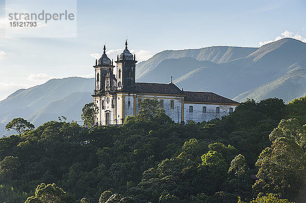 Kirche Nossa Senhora do Carmo im Unesco-Weltkulturerbe  Outo Preto  Minas Gerais  Brasilien