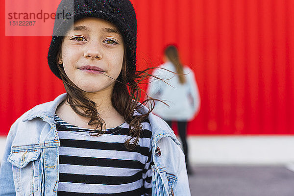 Bildnis eines kleinen Mädchens mit schwarzer Mütze