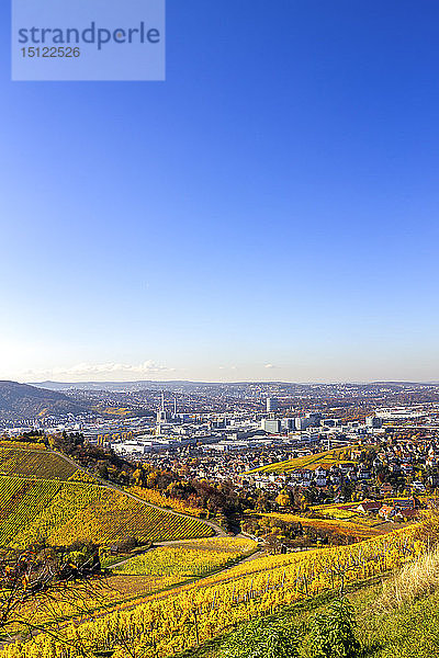 Blick über Stuttgart  Deutschland