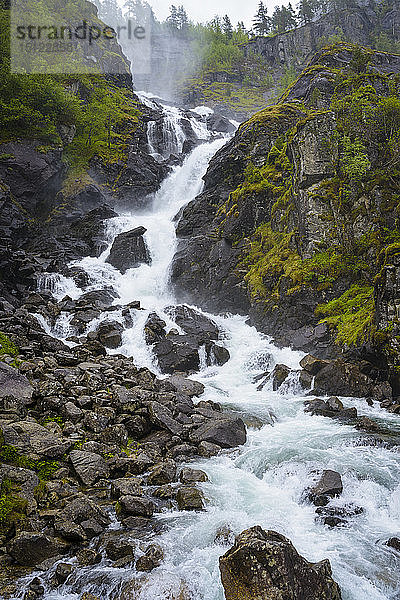 Latefossen-Wasserfall  Norwegen