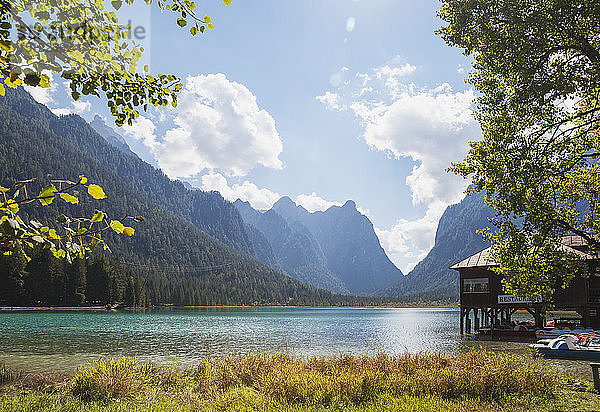 Italien  Südtirol  Dolomiten  Toblacher See