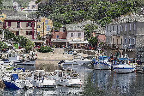 Das kleine Fischerdorf Port de Centuri am Cap Corse  dem nördlichsten Punkt von Korsika  Frankreich  Mittelmeer  Europa