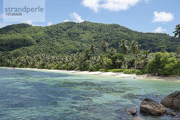 Anse Marie-Louise an der Südostküste von Mahe  Seychellen  Indischer Ozean  Afrika