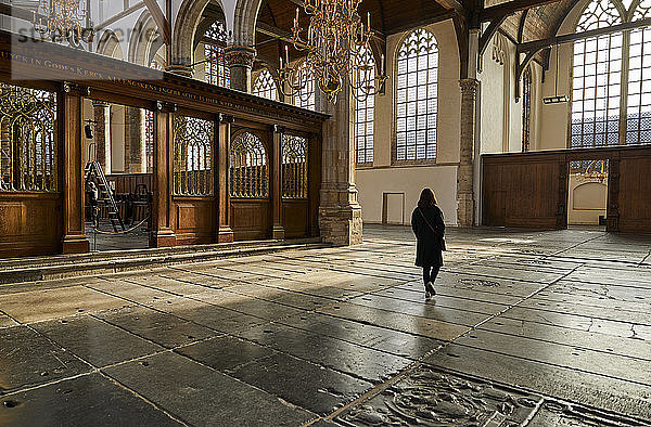 Innenraum der Oude Kerk (Alte Kirche)  Amsterdam  Nordholland  Niederlande  Europa