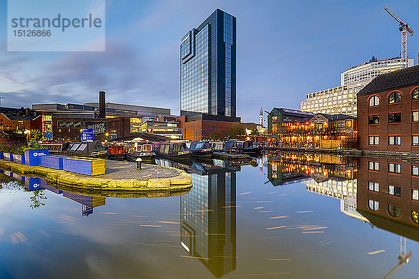 Gas Street Basin  Birmingham  England  Vereinigtes Königreich  Europa