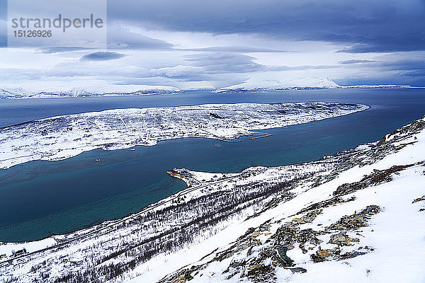 Lyngen-Alpen  Nordlenangen  Halbinsel Lyngen  Bezirk Troms  Norwegen  Skandinavien  Europa