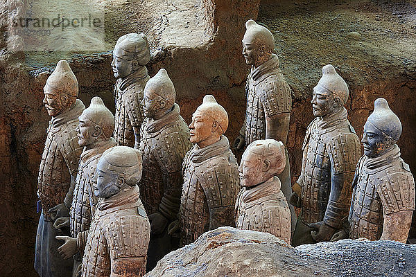 Lintong-Stätte  Armee der Terrakotta-Krieger  UNESCO-Weltkulturerbe  Xian  Provinz Shaanxi  China  Asien