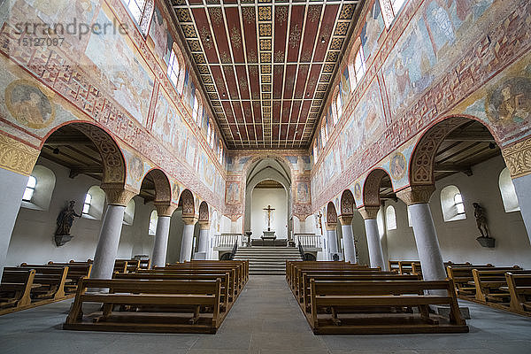 Kirche St. Georg  Reichenau-Oberzell  Insel Reichenau  UNESCO-Welterbe  Bodensee  Baden-Württemberg  Deutschland  Europa