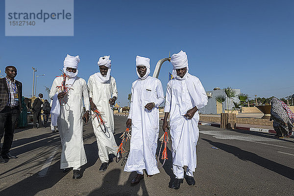 Toubou-Tanz  Stammesfest  Place de la Nation  N'Djamena  Tschad  Afrika