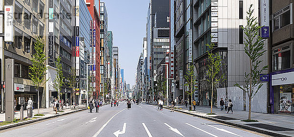 Hochhäuser im Zentrum von Tokio  Japan  Asien