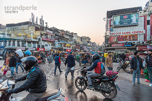 Chandni Chowk Straßenmarkt  Alt-Delhi  Indien  Asien