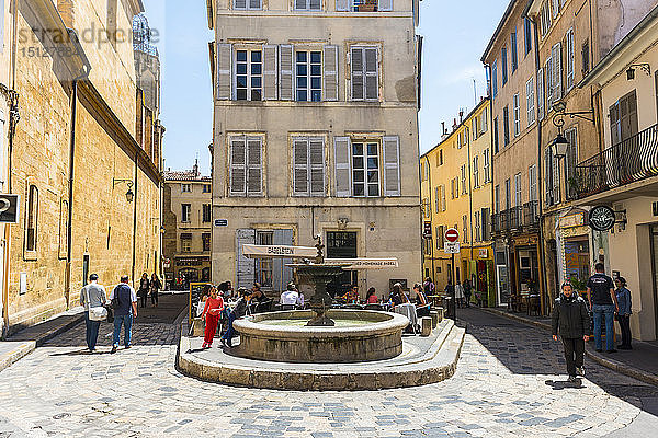 Brunnen  Aix en Provence  Bouches du Rhone  Provence  Provence-Alpes-Cote d'Azur  Frankreich  Europa
