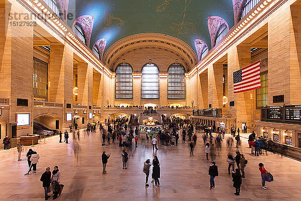 Haupthalle der Grand Central Station  New York City  New York  Vereinigte Staaten von Amerika  Nordamerika