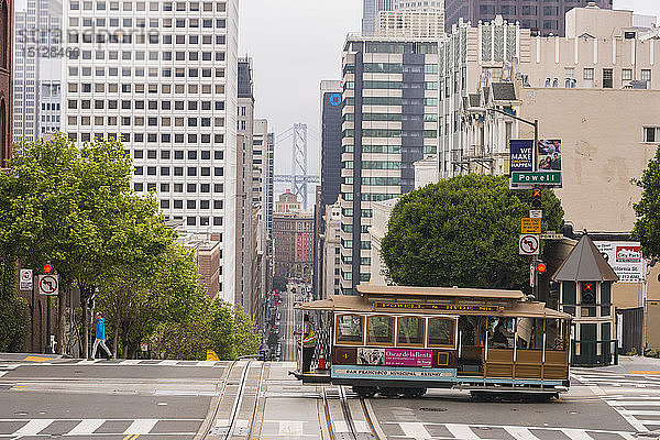 Straßenbahnen (Seilbahn)  San Francisco  Kalifornien  Vereinigte Staaten von Amerika  Nordamerika