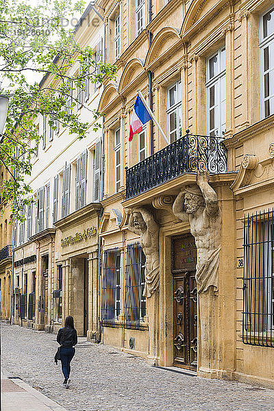 Straßenszene  Aix en Provence  Bouches du Rhone  Provence  Provence-Alpes-Cote d'Azur  Frankreich  Europa