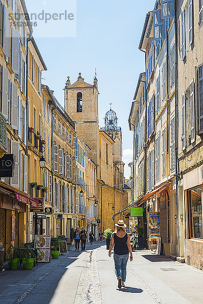 Straßen von Aix en Provence  Bouches du Rhone  Provence  Provence-Alpes-Cote d'Azur  Frankreich  Europa