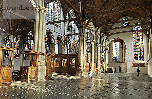 Innenraum der Oude Kerk (Alte Kirche)  Amsterdam  Nordholland  Niederlande  Europa