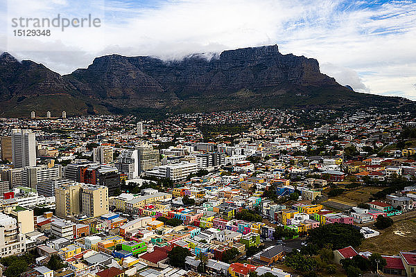 Bo-Kaap  zwischen dem Stadtzentrum und dem Fuß des Signal Hill gelegen  Kapstadt  Südafrika  Afrika