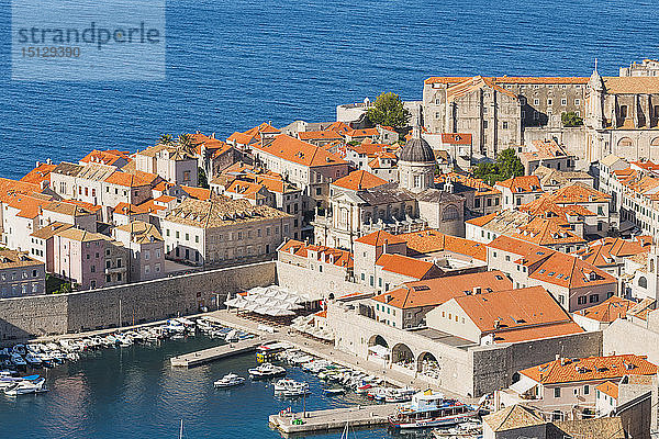 Hafen von Dubrovnik  UNESCO-Weltkulturerbe  Dubrovnik  Kroatien  Europa