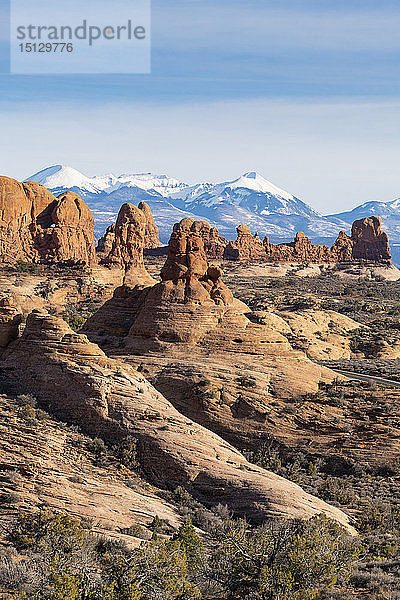 Elephant Butte  Arches National Park  Moab  Utah  Vereinigte Staaten von Amerika  Nordamerika