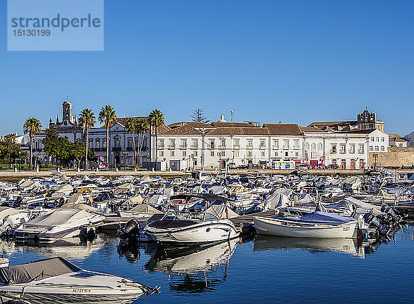 Yachthafen in Faro  Algarve  Portugal  Europa