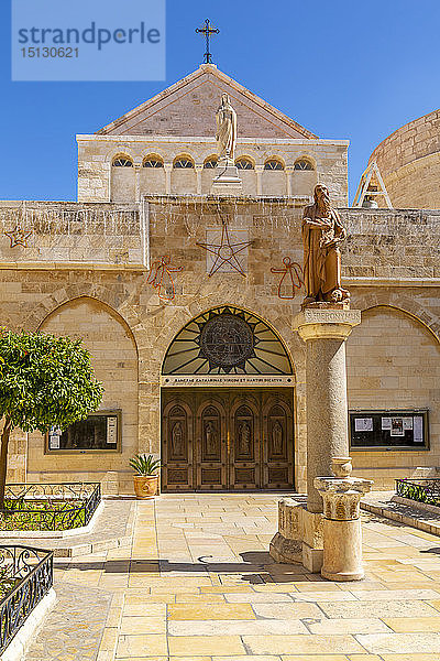 Außenansicht der Geburtskirche am Krippenplatz  Bethlehem  Palästina  Naher Osten