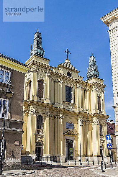 Kirche des Heiligen Franziskus in der Neustadt in Warschau  Polen  Europa