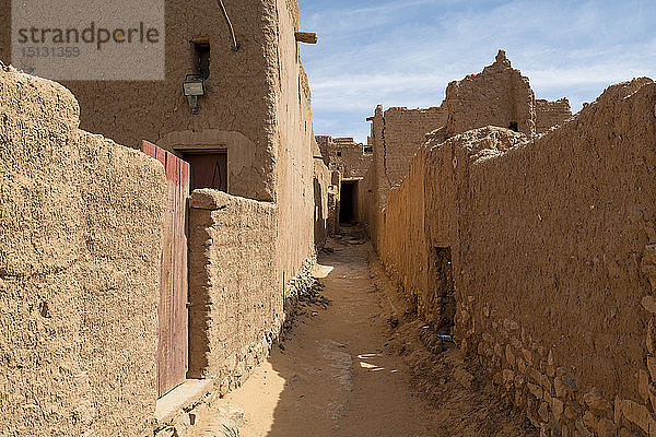 Alte Kasbah  alte Stadt  Oase von Taghit  Westalgerien  Nordafrika  Afrika