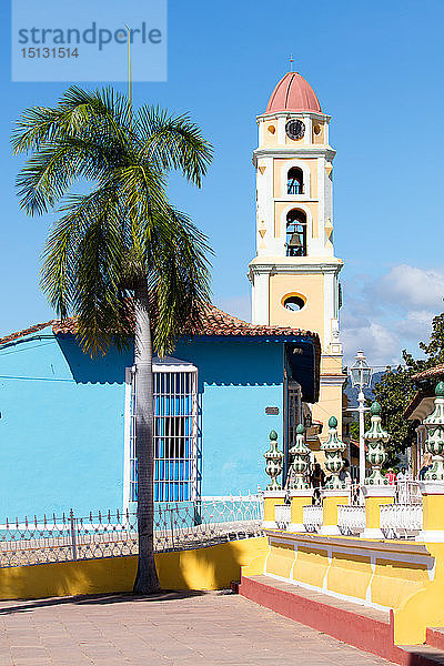 Blick auf den Glockenturm in Trinidad  UNESCO-Weltkulturerbe  Sancti Spiritus  Kuba  Westindien  Karibik  Mittelamerika