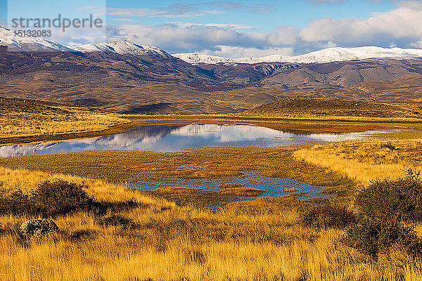 Wunderschöne Landschaft im Torres del Paine National Park  Patagonien  Chile  Südamerika
