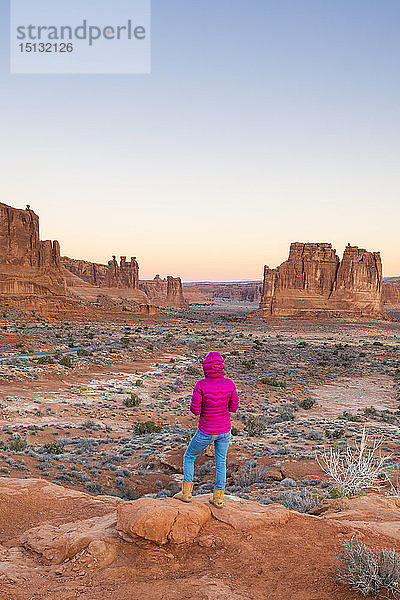 Park Avenue  Arches National Park  Moab  Utah  Vereinigte Staaten von Amerika  Nord-Amerika