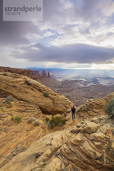 Mesa Arch  Canyonlands National Park  Moab  Utah  Vereinigte Staaten von Amerika  Nord Amerika
