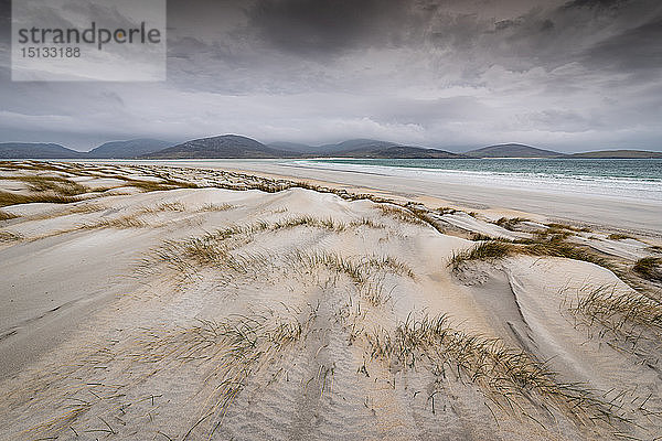 Sanddünen  Luskentyre Beach  West Harris  Äußere Hebriden  Schottland  Vereinigtes Königreich  Europa