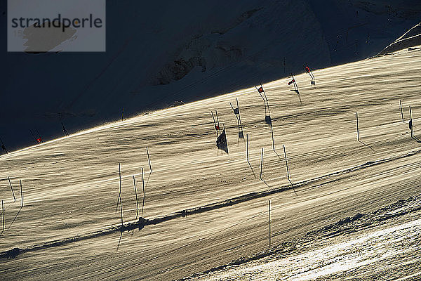 Slalomstrecke  Saas-Fee  Wallis  Schweiz