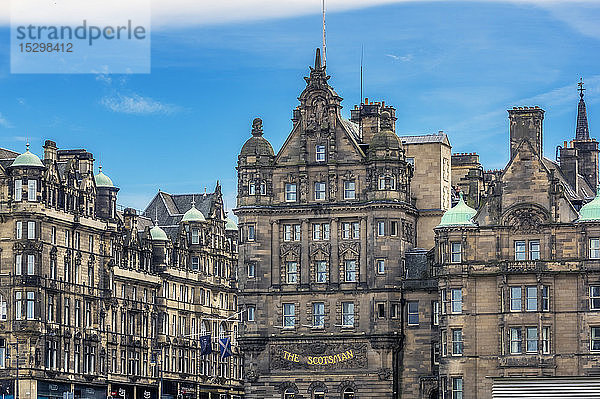 Großbritannien  Schottland  Edinburgh  historische Fassaden