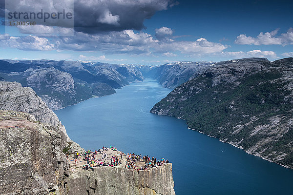 Preikestolen  Rogaland  Norwegen  Europa