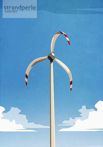 Geschmolzene Windkraftanlage