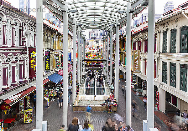 Eingang zum MRT in Chinatown  Singapur