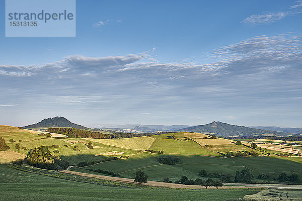 Blick über die Vulkanlandschaft Hegau  Deutschland