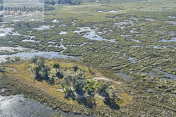 Okavango-Delta von oben  Botswana