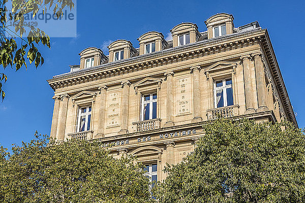 Frankreich  Paris  1. Arrondissement  Place du Chatelet  Gebäude der Chambre des Notaires (19. Jahrhundert)