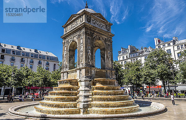 Frankreich  1. Arrondissement von Paris  rue Saint-Denis  Fointaine des Innocents (16. Jahrhundert)