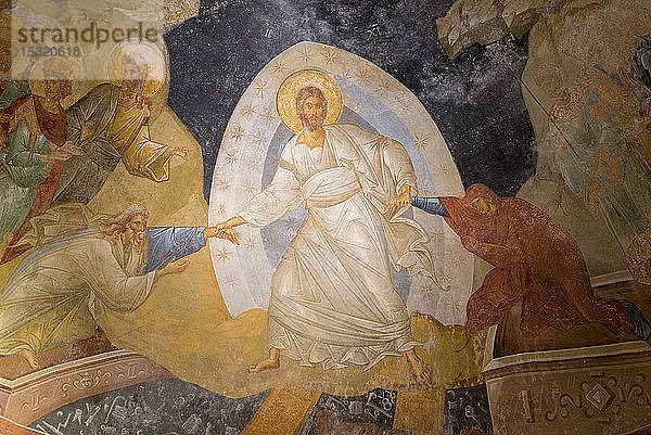 Fresko in der byzantinischen Kirche des Heiligen Erlösers in Chora  Bezirk Fatih  Istanbul  Türkei