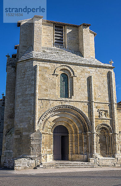 Frankreich  Gironde  Saint Emilion  Römisches Tor der Stiftskirche (12.-14. Jahrhundert  UNESCO-Welterbe)